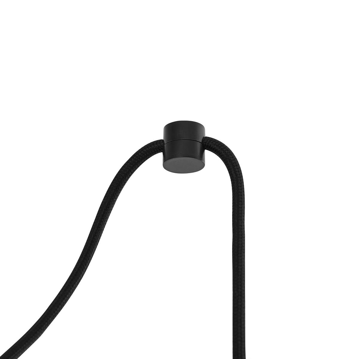 HÄNGELEUCHTE Cursa 79,5/180 cm   - Bernsteinfarben/Schwarz, Basics, Glas/Metall (79,5/180cm) - Novel