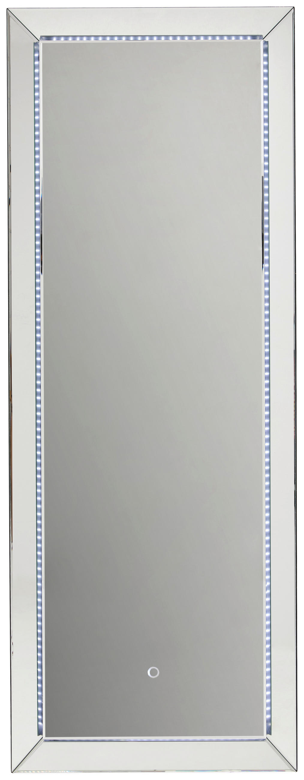 WANDSPIEGEL 60/160/7 cm  - Silberfarben, Trend, Glas/Holzwerkstoff (60/160/7cm) - Xora