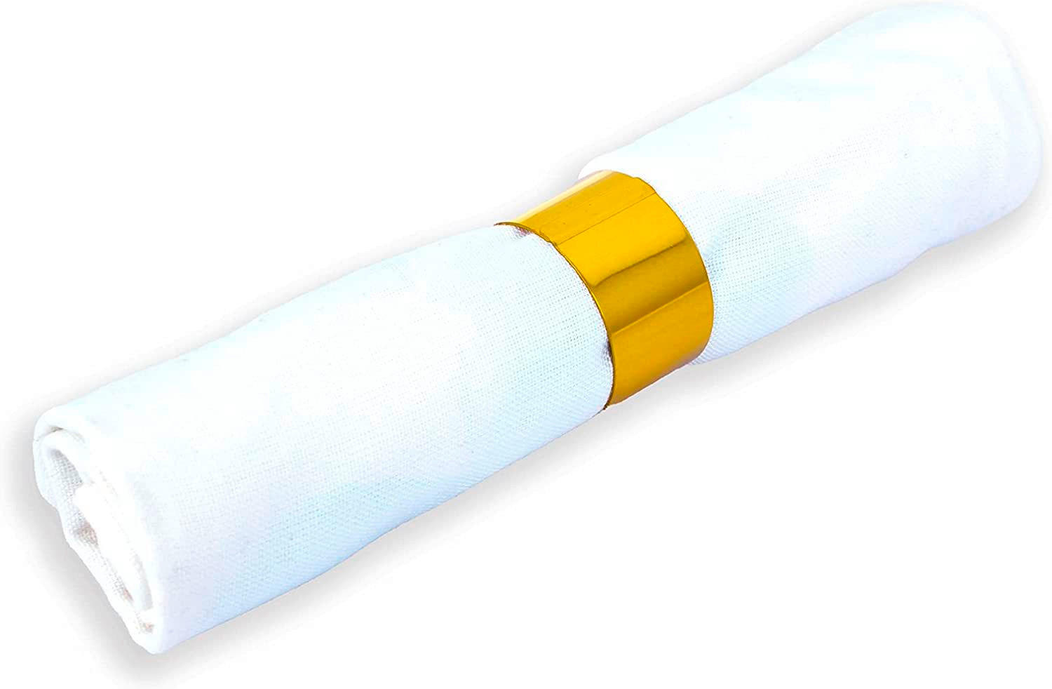 SERVIETTENRINGESET - Goldfarben, Basics, Metall (4/2,5cm) - Echtwerk