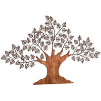 WANDDEKO Holz, Metall  - Braun, Design, Holz/Metall (3/117/70cm) - MID.YOU