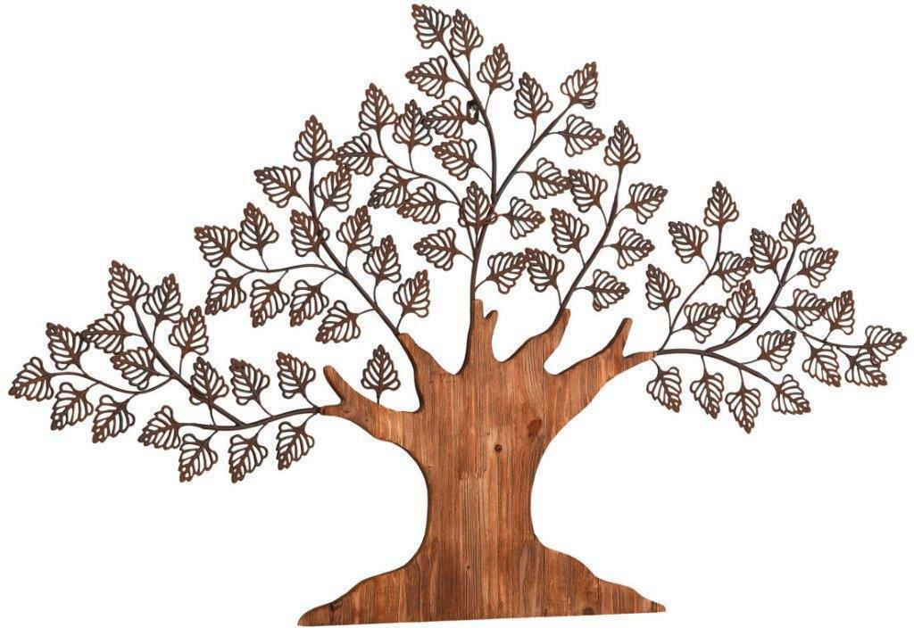 Mid.you Wanddeko Braun 117x70x3 cm