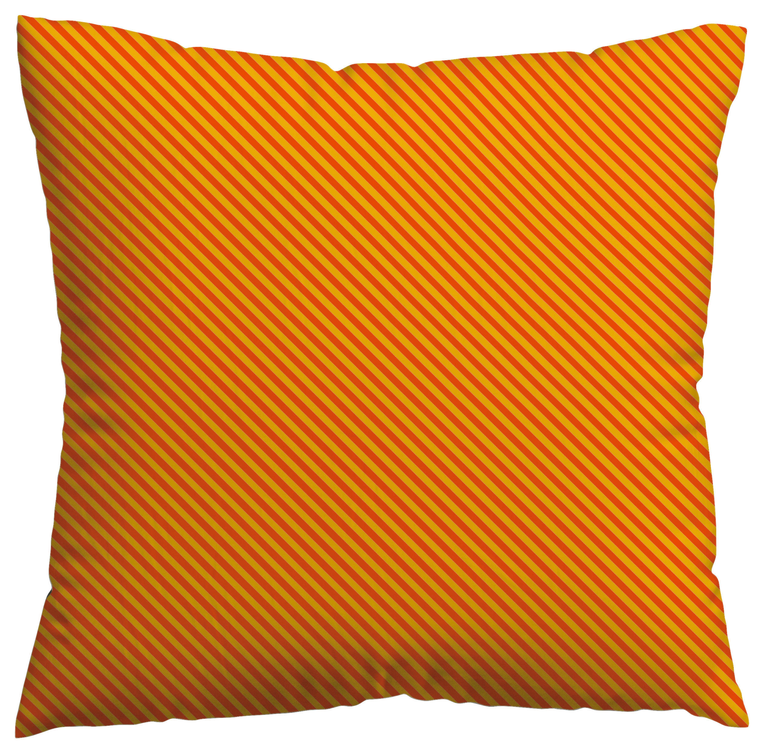 KOPFKISSENBEZUG WOVEN SATIN FADE 80/80 cm  - Gelb/Rot, Basics, Textil (80/80cm) - Schlafgut