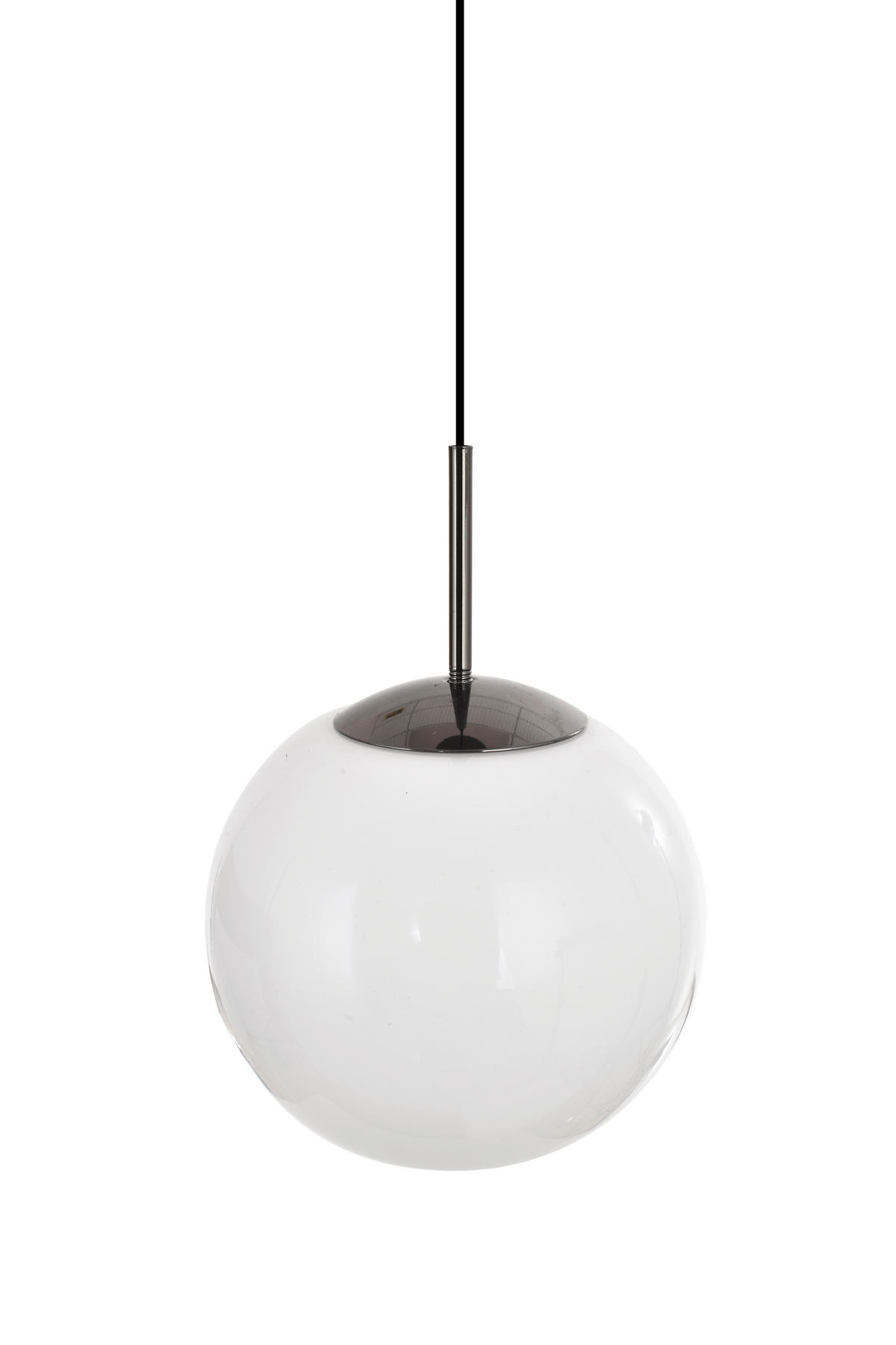 LED-HÄNGELEUCHTE Luberon 12/150/12 cm  - Schwarzchrom, Design, Glas/Kunststoff (12/150/12cm)