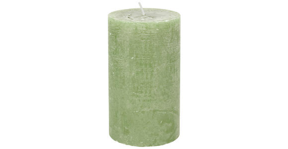STUMPENKERZE 10/18 cm - Olivgrün, Basics, Naturmaterialien (10/18cm) - Ambia Home