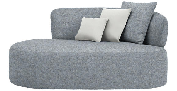 RÉCAMIERE  in Chenille Beige, Graubraun  - Beige/Graubraun, MODERN, Kunststoff/Textil (166/86/105cm) - Hom`in