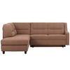 ECKSOFA in Chenille Braun  208/226 cm  - Schwarz/Braun, KONVENTIONELL, Textil (208/226cm) - Sedda
