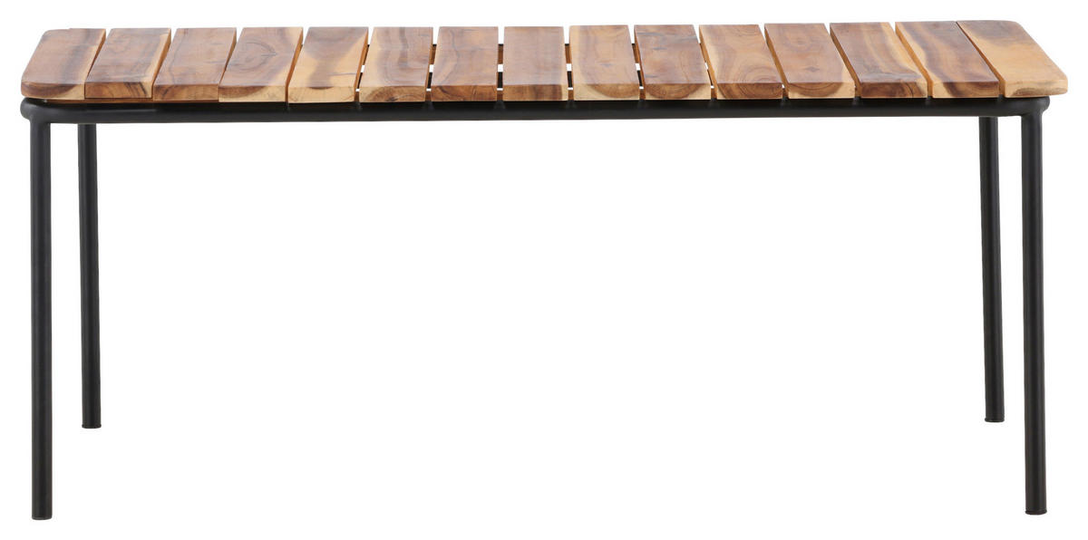 LOUNGETISCH 100/65/40 cm Holz, Metall  - Naturfarben, KONVENTIONELL, Holz/Metall (100/65/40cm) - Gardenson