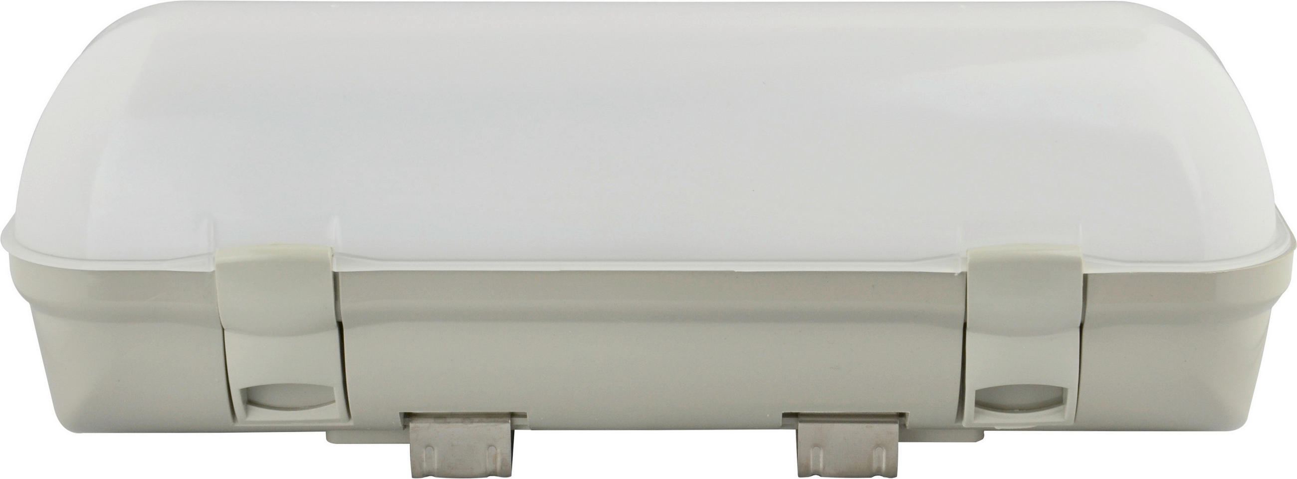 LED-DECKENLEUCHTE Midi 30/10,4/10,4 cm   - Hellgrau, Basics, Kunststoff (30/10,4/10,4cm)