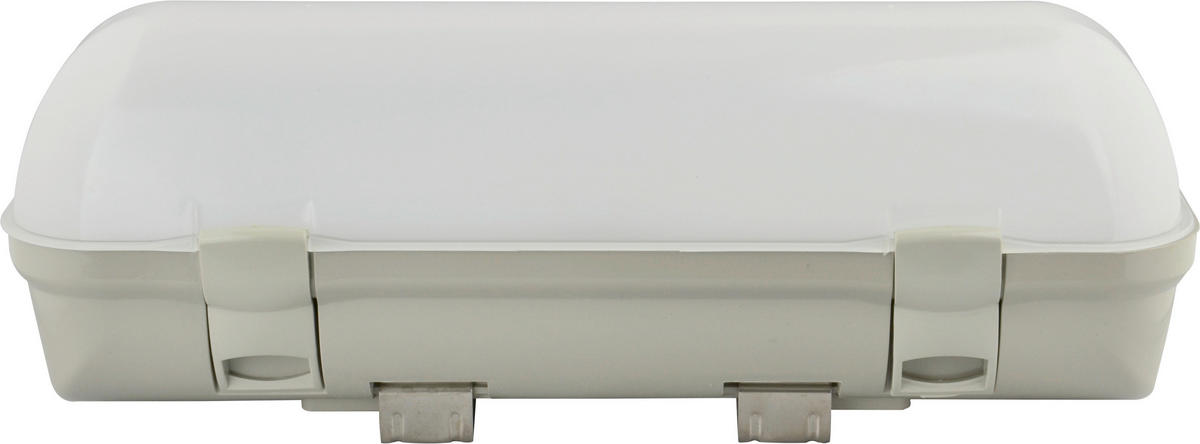 LED-DECKENLEUCHTE Midi 30/10,4/10,4 cm   - Hellgrau, Basics, Kunststoff (30/10,4/10,4cm)