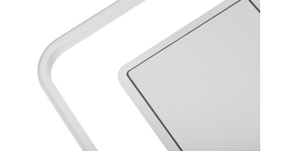 LED-DECKENLEUCHTE 50,3/50,3/6 cm - Weiß, Trend, Kunststoff/Metall (50,3/50,3/6cm) - Novel
