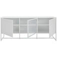 SIDEBOARD 180/75/41 cm  - Weiß, MODERN, Holzwerkstoff/Metall (180/75/41cm) - Novel