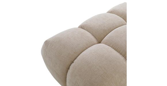 HOCKER Flachgewebe Beige - Beige/Schwarz, KONVENTIONELL, Kunststoff/Textil (86/42/57cm) - Carryhome