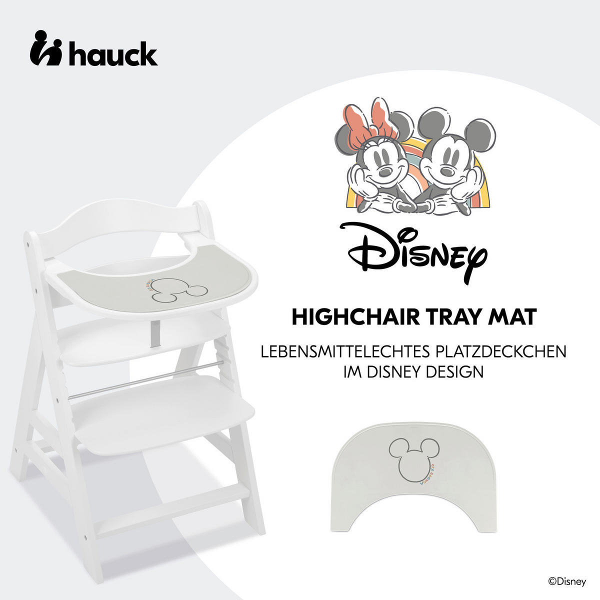 ESS- UND SPIELBRETT Highchair Tray Mat  - Beige, Basics, Kunststoff (43/0.5/29cm) - Hauck