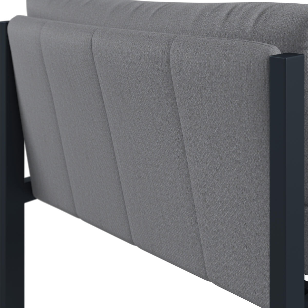 LOUNGE SREDNJI DIO  antracit, siva   - siva/antracit, Design, metal/tekstil (80/73/76cm) - Dieter Knoll