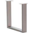 TISCHGESTELL in Metall   - Edelstahlfarben, Design, Metall (73/17/74cm) - Waldwelt