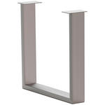TISCHGESTELL in Metall   - Edelstahlfarben, Design, Metall (73/17/74cm) - Waldwelt