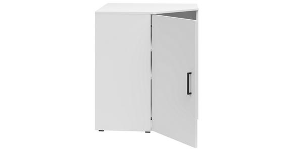 ECKKOMMODE 71,5/83/71,5 cm in Weiß - Anthrazit/Schwarz, MODERN, Holzwerkstoff/Kunststoff (71,5/83/71,5cm) - Carryhome