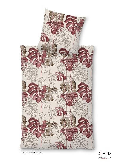 ÁGYNEMŰHUZAT-GARNITÚRA 140/200 cm  - bordó, Konventionell, textil (140/200cm) - Novel