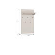 GARDEROBENPANEEL  in 74/127/30,7 cm  - Sandfarben/Grau, MODERN, Holzwerkstoff/Metall (74/127/30,7cm) - Carryhome