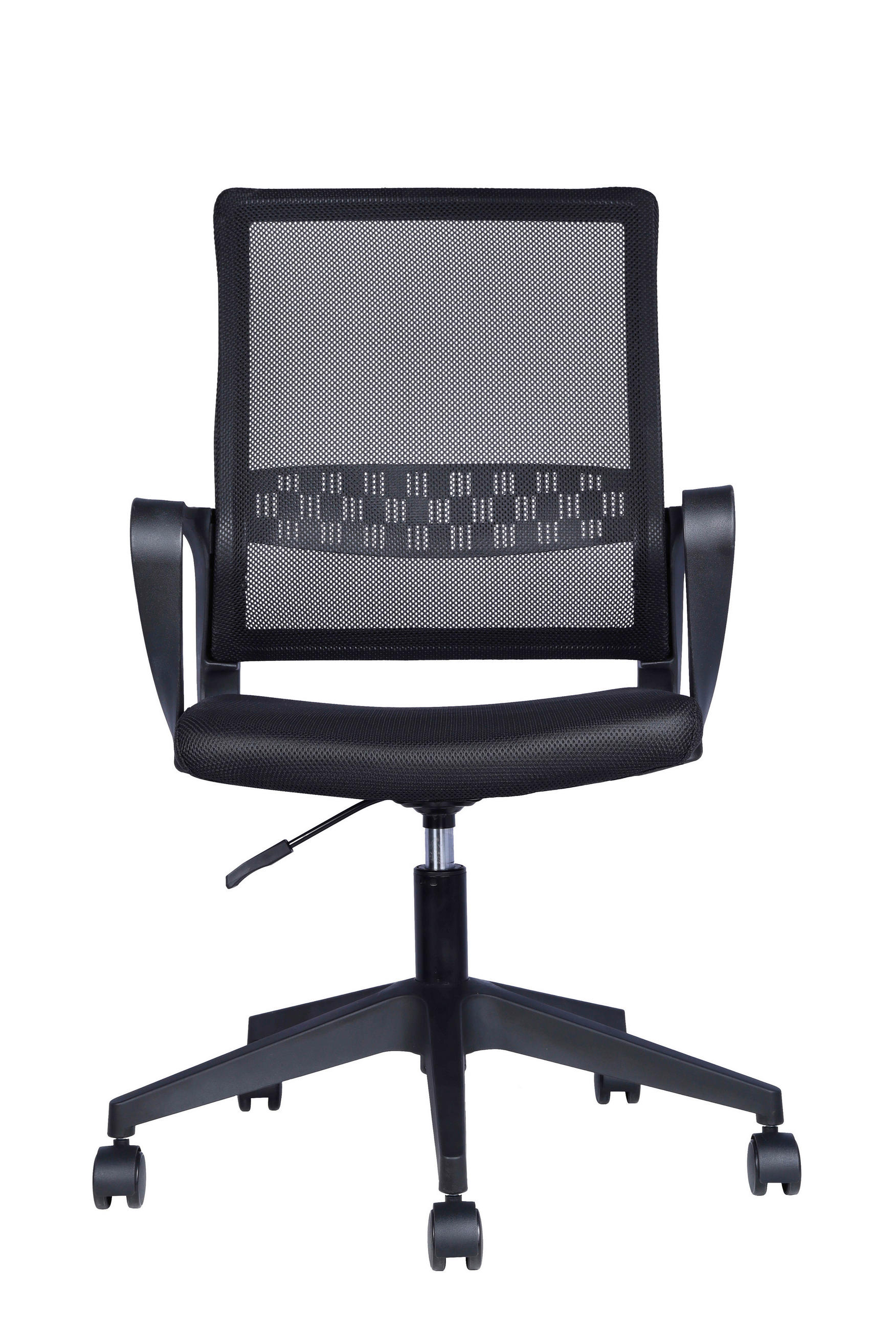 DREHSTUHL Netzbespannung Schwarz  - Schwarz, Design, Holz/Kunststoff (54/91/101/60cm) - Carryhome