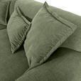 ECKSOFA in Flachgewebe Olivgrün  174/274 cm  - Schwarz/Olivgrün, KONVENTIONELL, Kunststoff/Textil (174/274cm) - Carryhome
