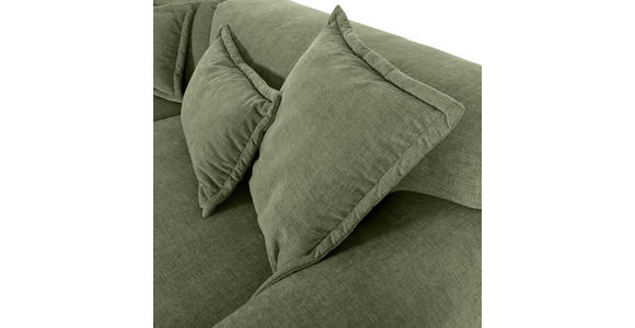 ECKSOFA in Flachgewebe Olivgrün  174/274 cm  - Schwarz/Olivgrün, KONVENTIONELL, Kunststoff/Textil (174/274cm) - Carryhome