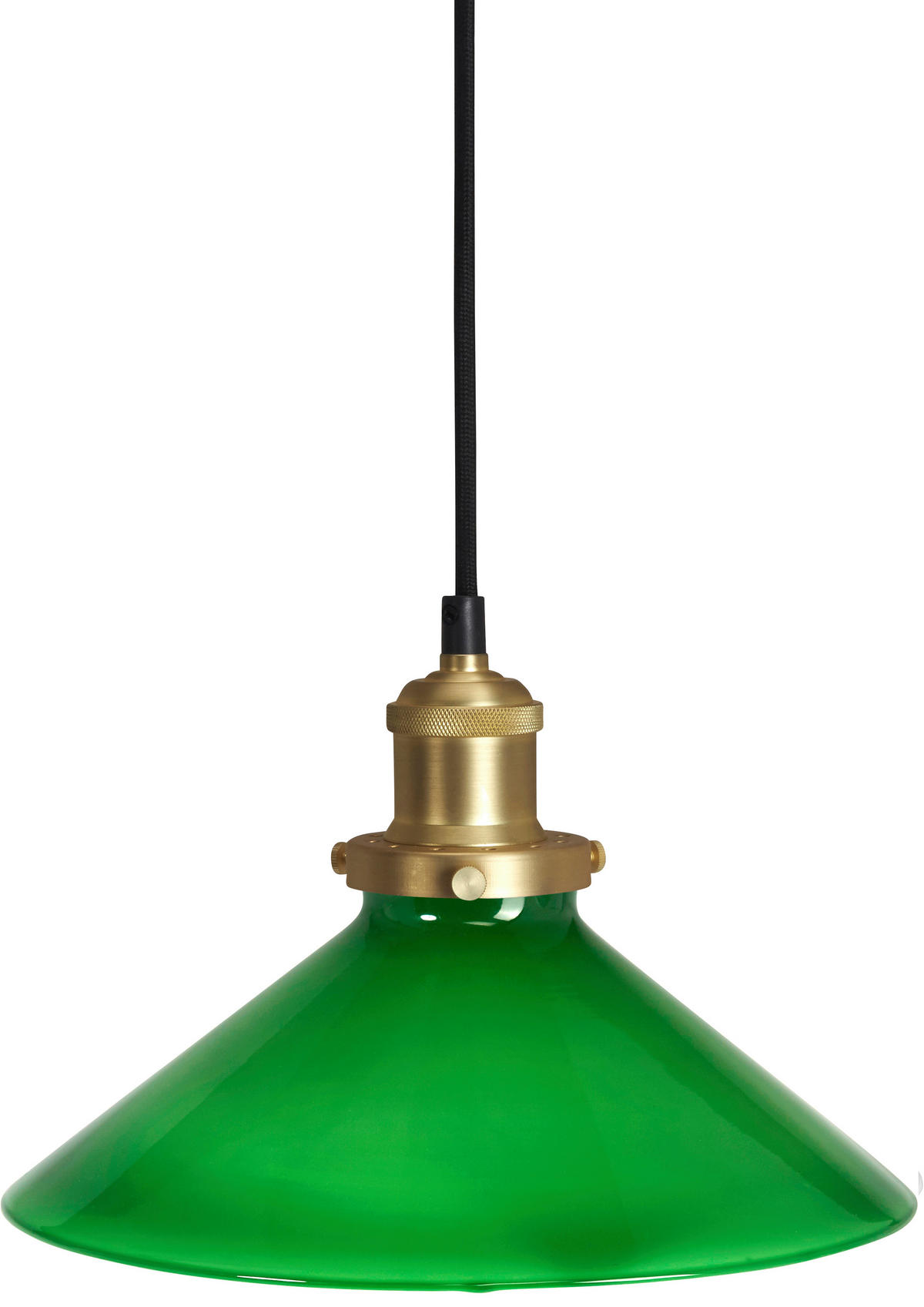 HÄNGELEUCHTE August 24,5/16/24,5 cm   - Grün, KONVENTIONELL, Glas (24,5/16/24,5cm) - PR Home