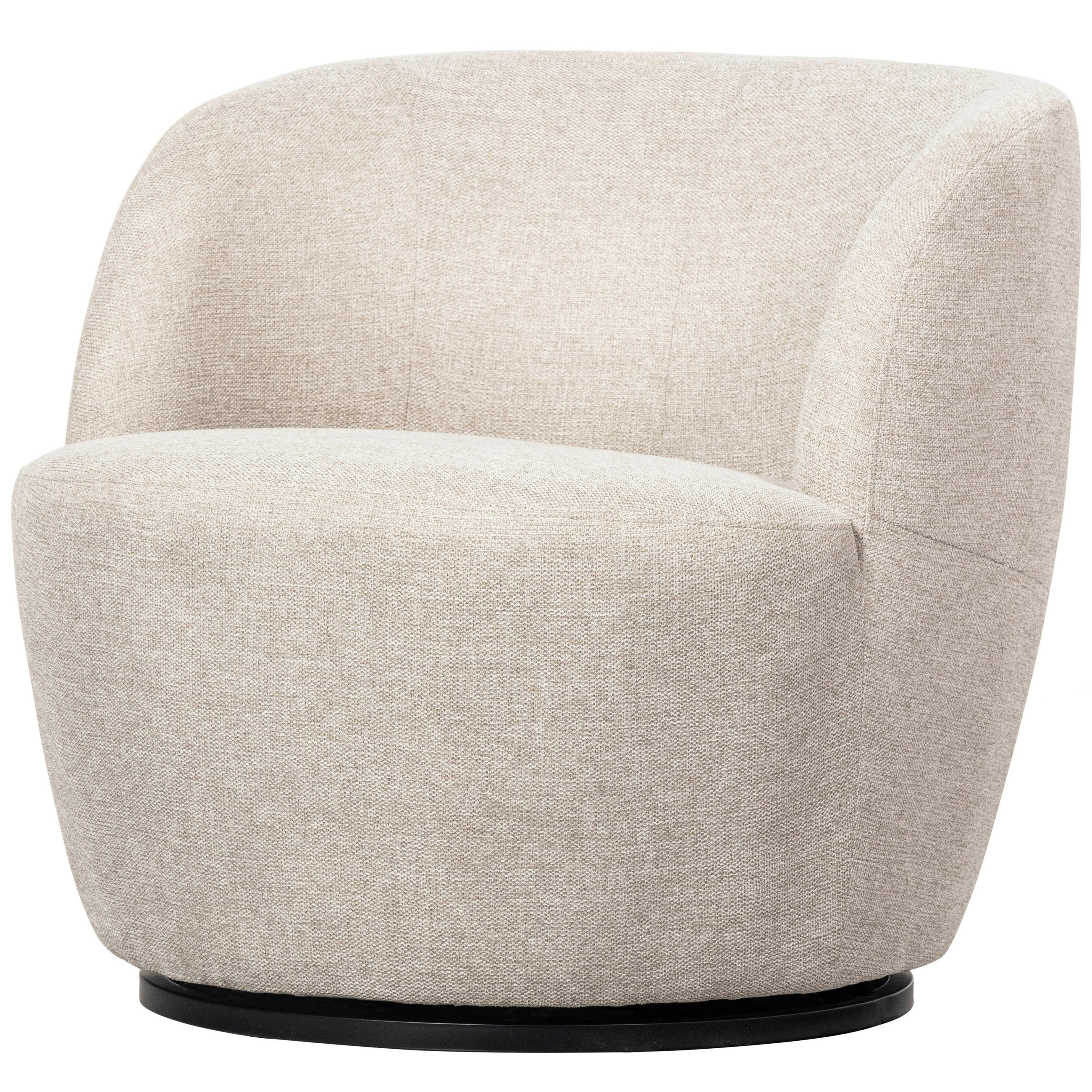 SESSEL in Webstoff Weiß  - Schwarz/Weiß, Design, Kunststoff/Textil (70/68/77cm) - Livetastic