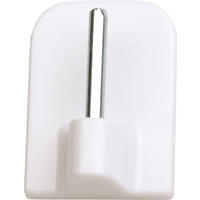 SELBSTKLEBEHAKEN  - Weiss, Basics, Kunststoff (1.6/2.3cm) - Homeware