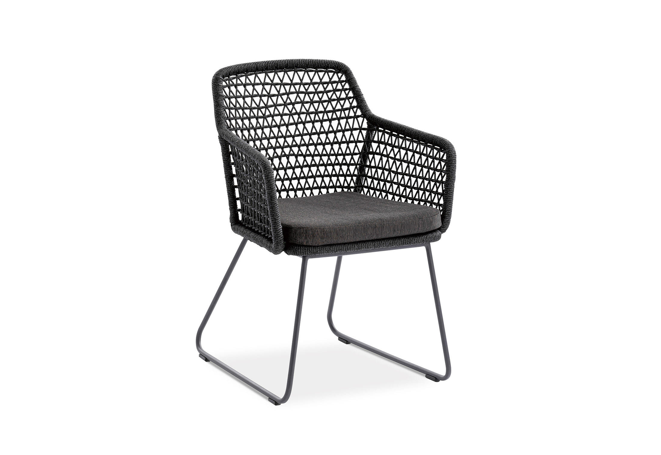GARTENSESSEL Aluminium Anthrazit, Grau - Anthrazit/Grau, Design, Textil/Metall (60/86/63cm)