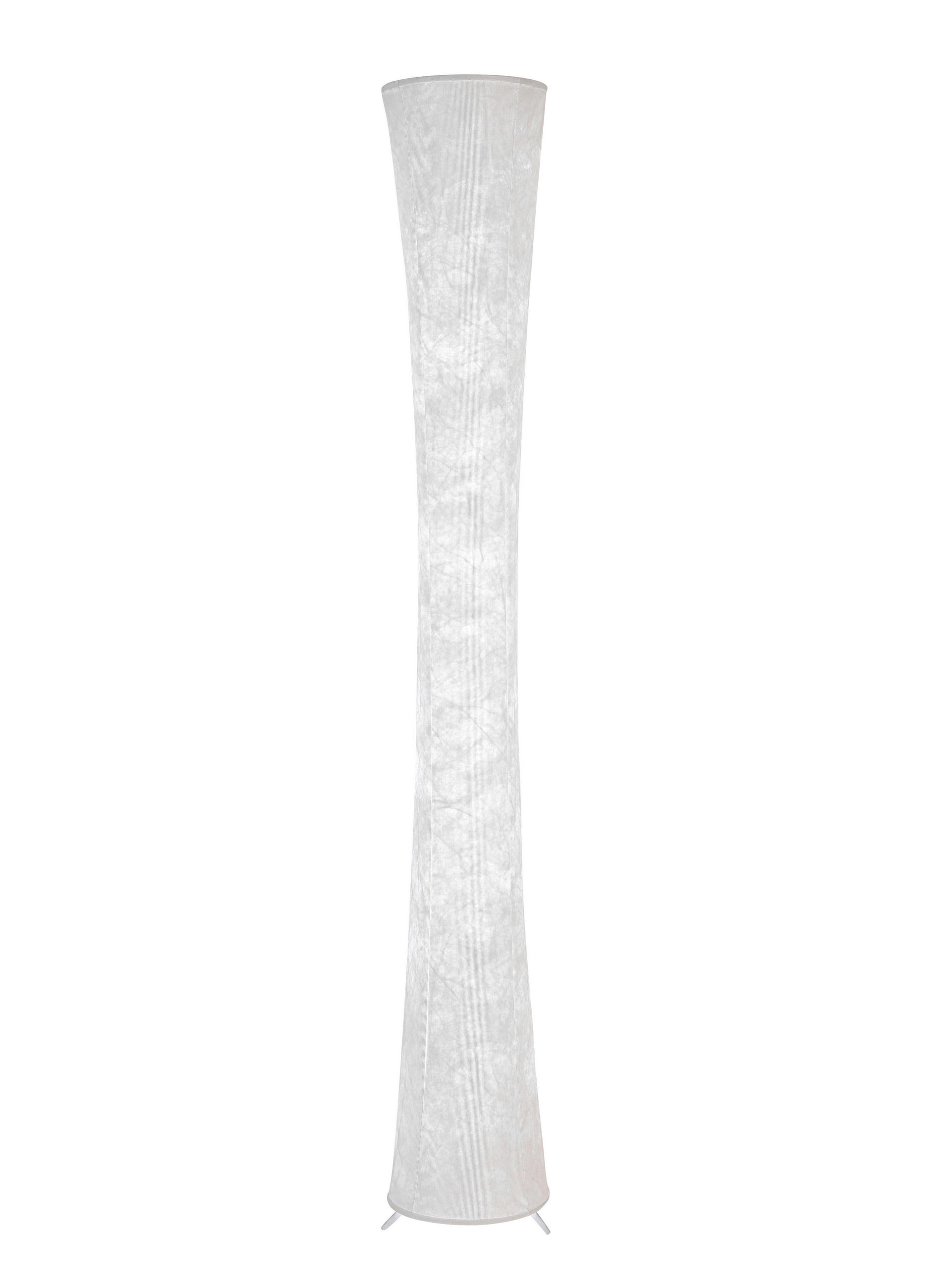 STOJACIA LED LAMPA, 23/158 cm - biela, Basics, kov/textil (23/158cm) - Novel