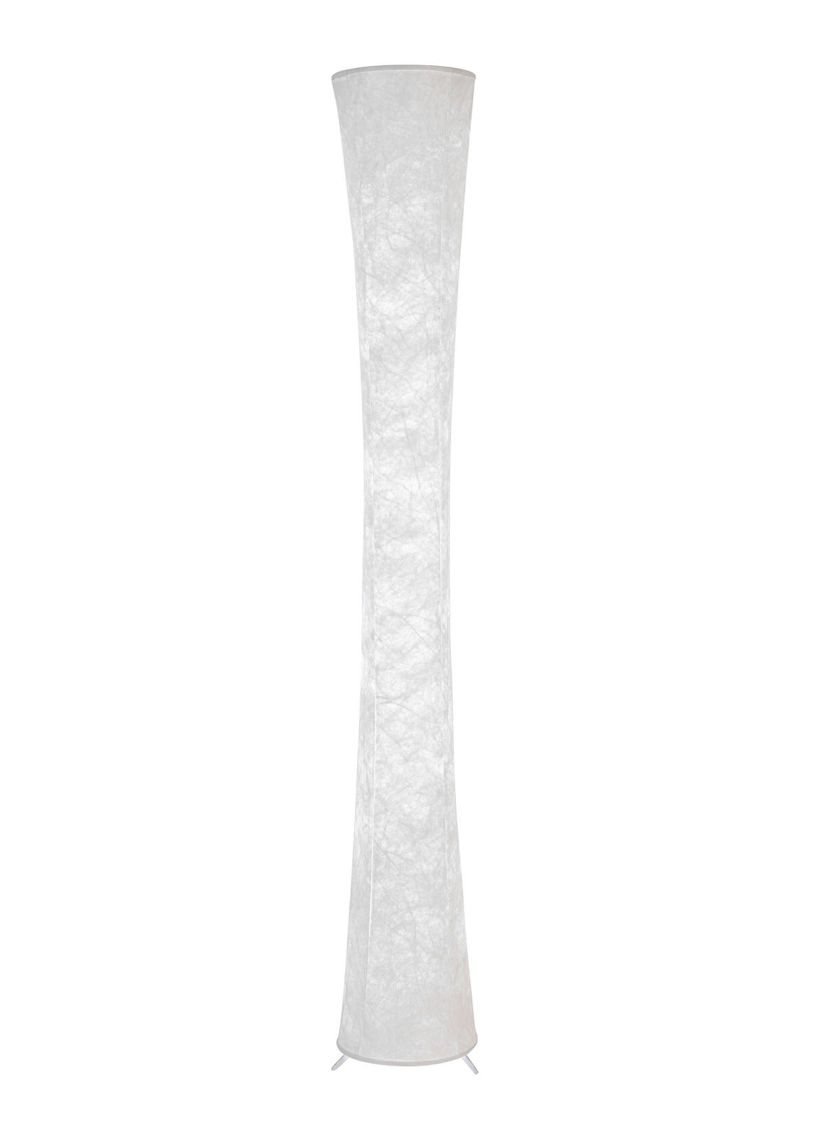 STOJACIA LED LAMPA, 23/158 cm  - biela, Basics, kov/textil (23/158cm) - Novel