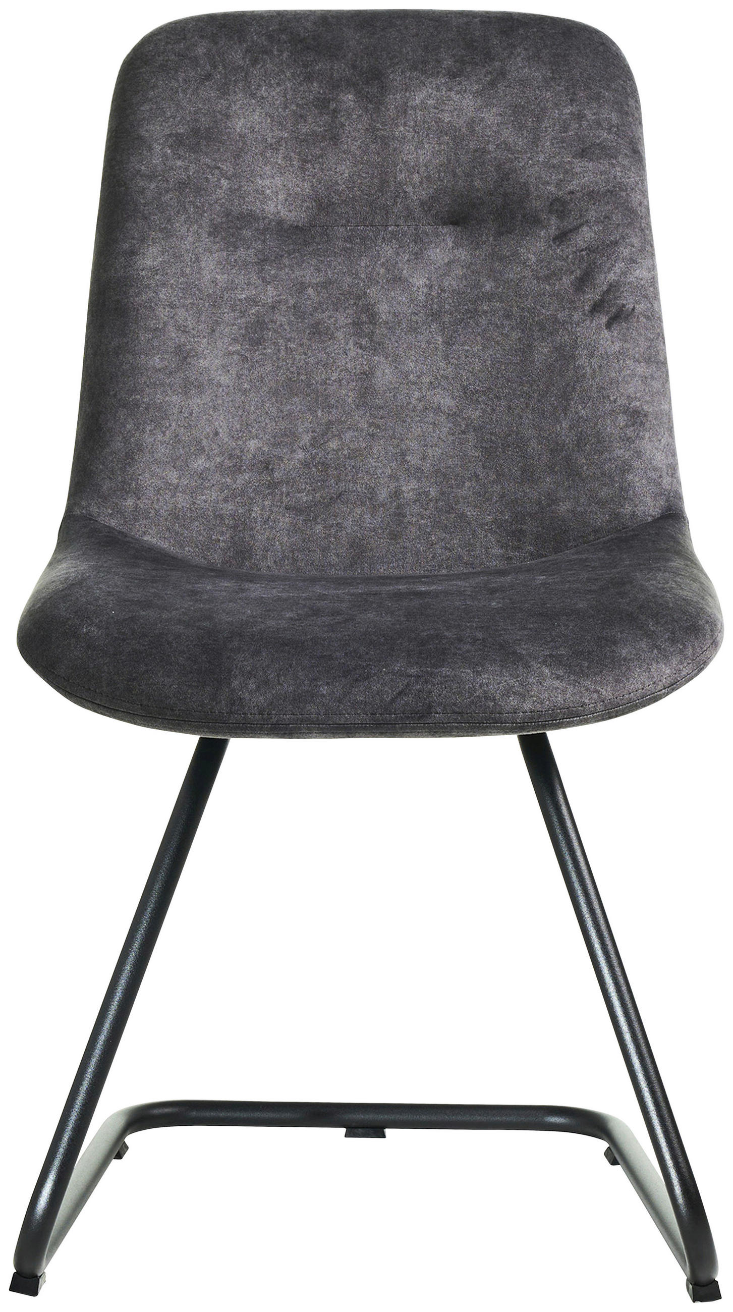 STUHL - Schwarz/Grau, Basics, Textil/Metall (51/89/61cm) - Celina Home
