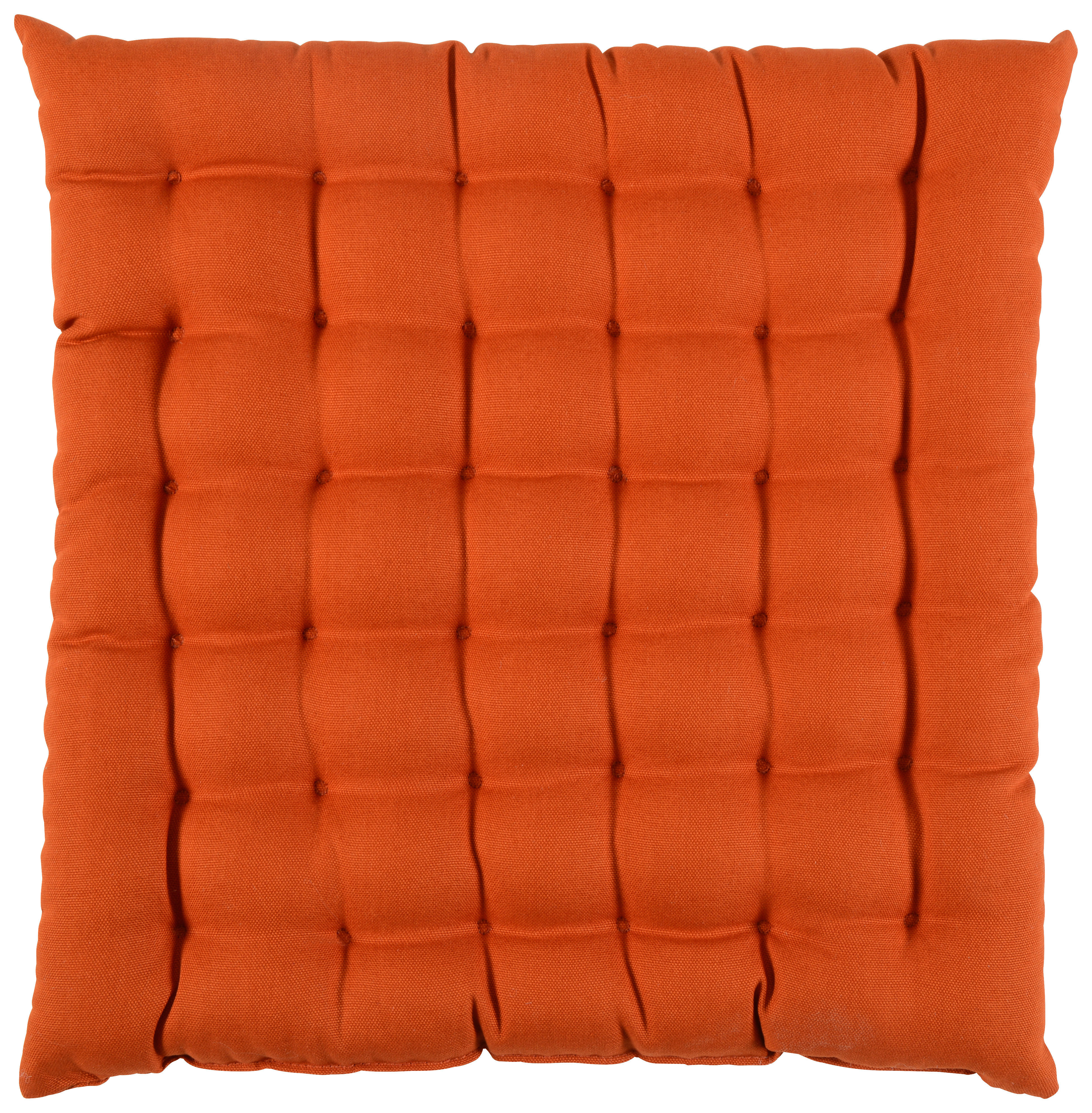 SITZKISSEN  38/38 cm   - Orange, Basics, Textil (38/38cm) - Novel