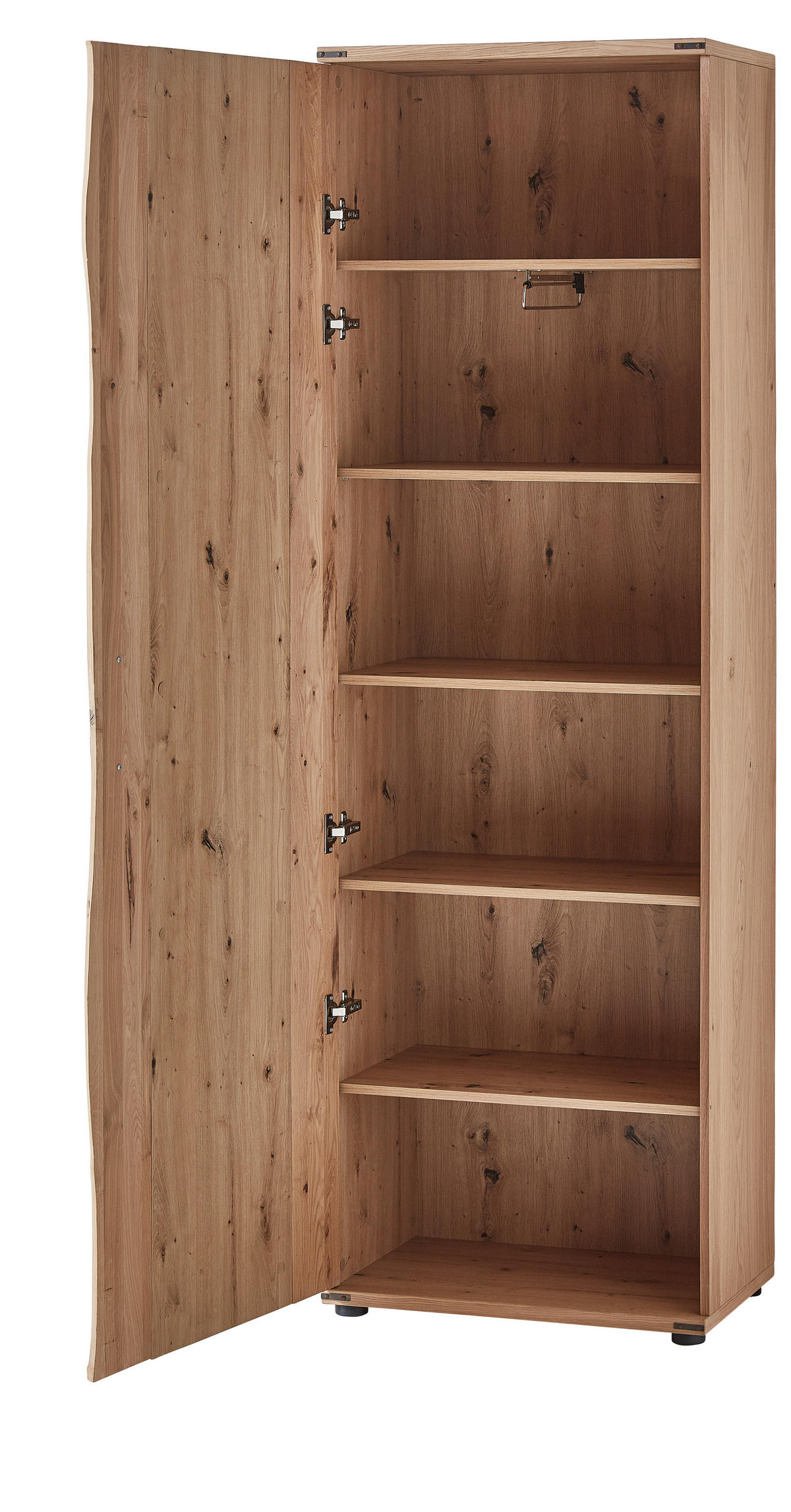 GARDEROBE  in 265/205/41 cm  - Eichefarben, Natur, Holz/Textil (265/205/41cm) - Linea Natura