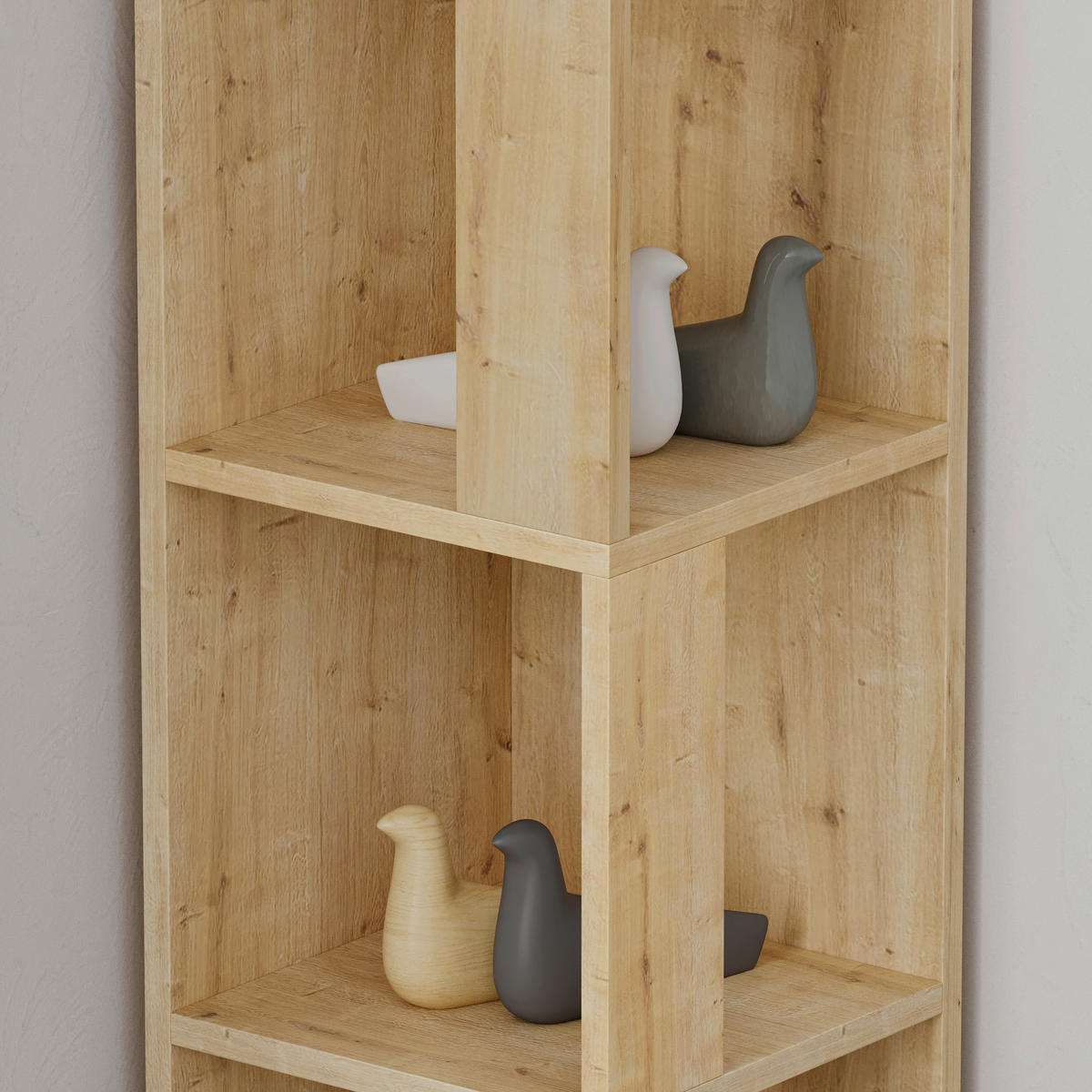 HÖRNHYLLA i 32/159/32 cm ekfärgad  - ekfärgad, Design, trämaterial (32/159/32cm) - Livetastic