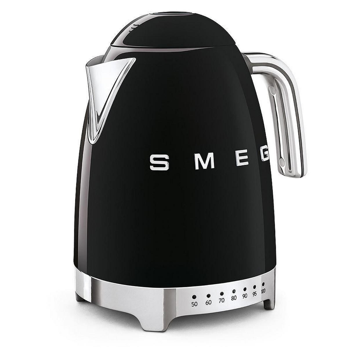 WASSERKOCHER 50´s Style 1,7 L  - Schwarz, Basics, Metall (22,3/28/17,1cm) - SMEG