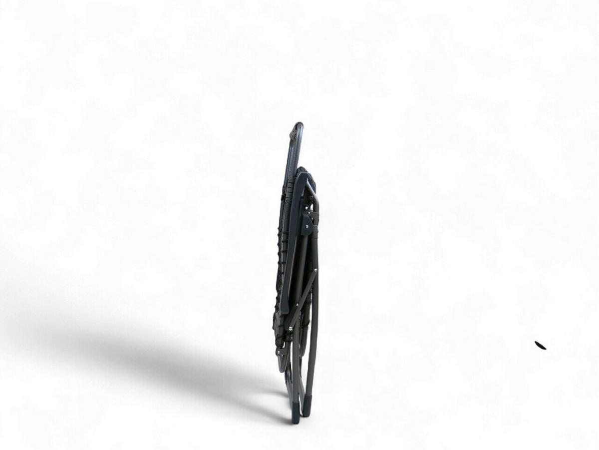 GARTEN-RELAXSESSEL 66/120/65 cm  - Anthrazit, Basics, Kunststoff/Textil (66/120/65cm)