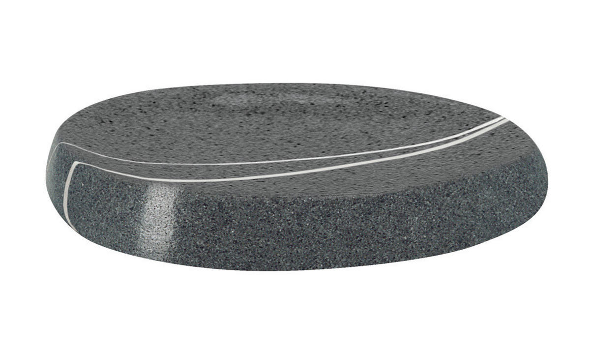 POSUDA ZA SAPUN  siva  plastika  - siva, Osnovno, plastika (12,8/2,0cm) - Kleine Wolke