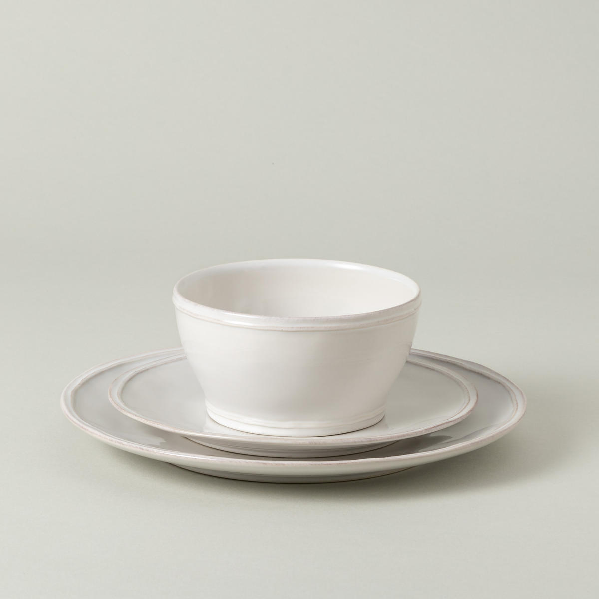 KOMBISERVICE Weiß FONTANA 3-teilig 1 Personen  - Weiß, Basics, Keramik - Costa Nova