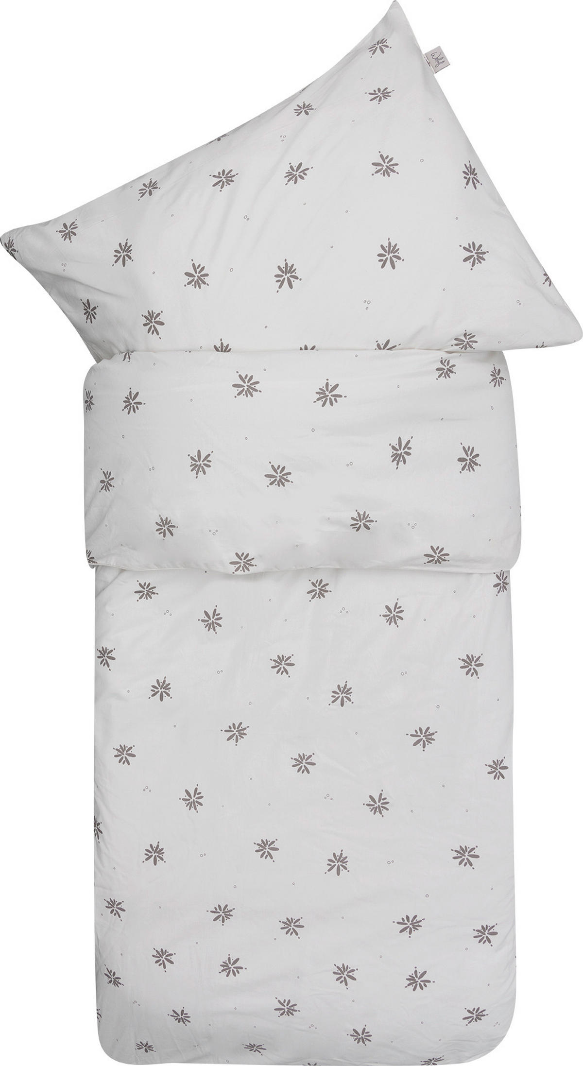 BABYBETTWÄSCHE 100/135 cm  - Grauweiß, Basics, Textil (100/135cm) - Witlof for Kids