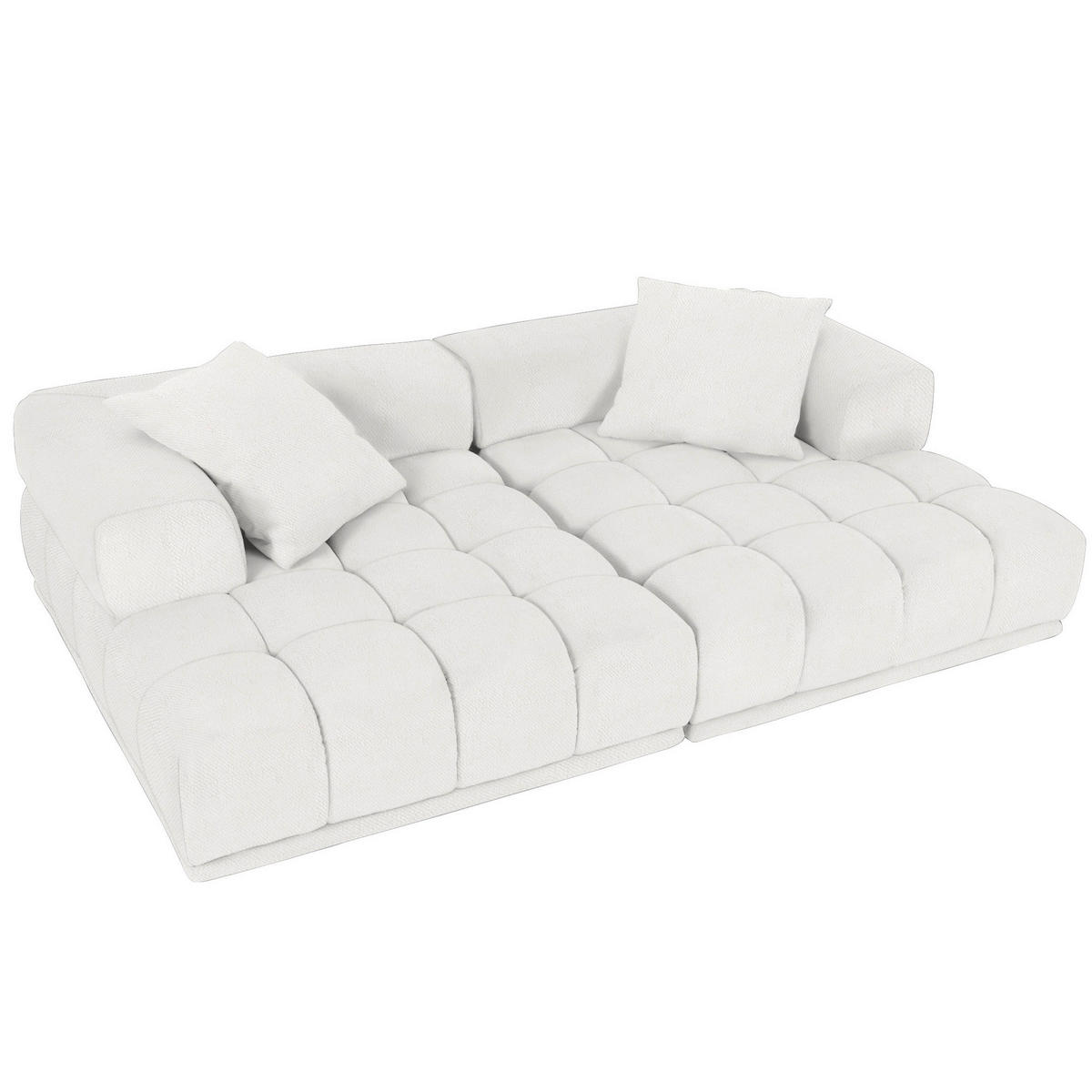 SOFFMODUL i flatväv vit  - vit/svart, Klassisk, textil/plast (125/66/155cm) - Best Price