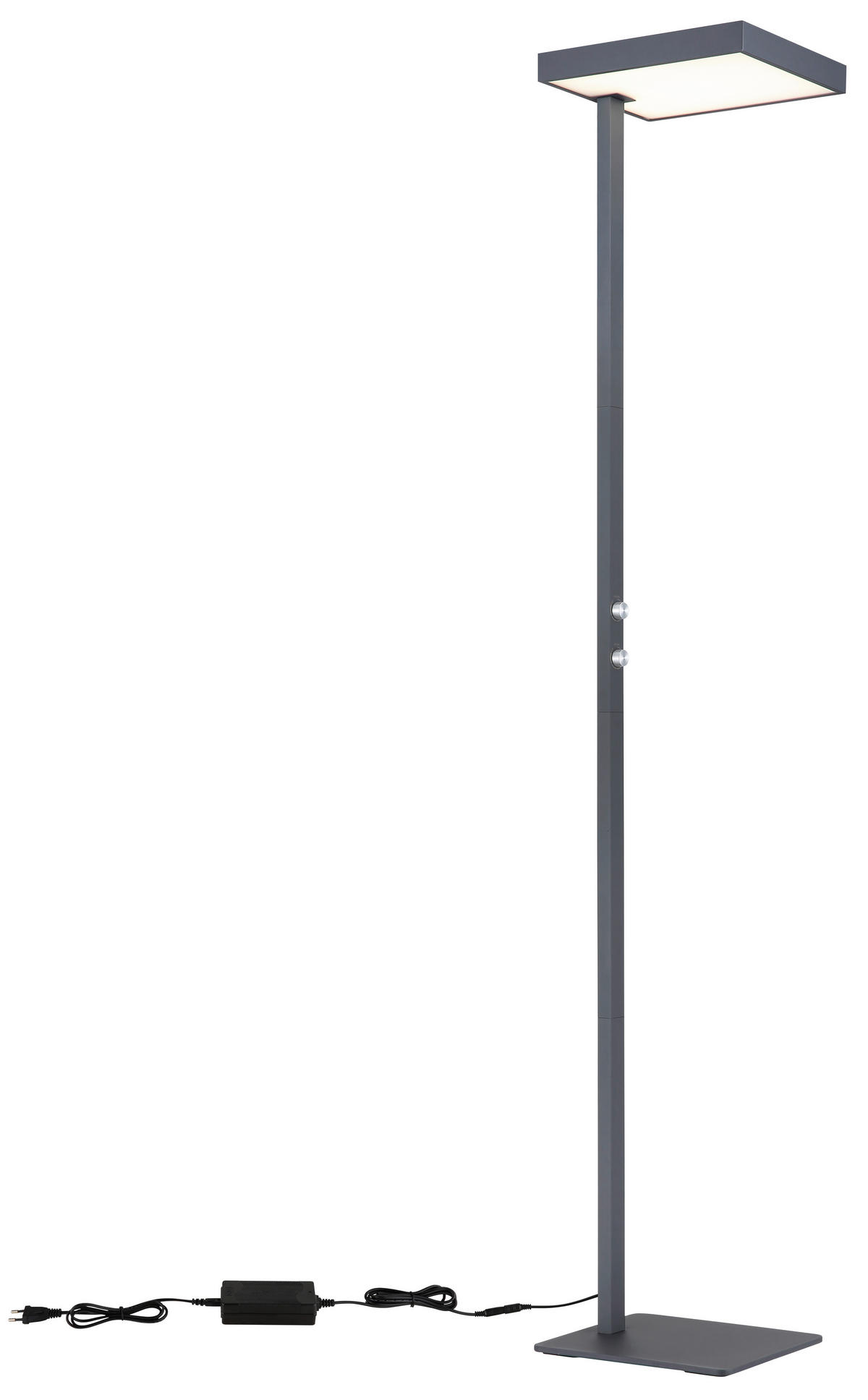 STOJACÍ LED LAMPA, 40/28/184,8 cm - barvy stříbra/čiré, Design, kov/plast (40/28/184,8cm) - Globo
