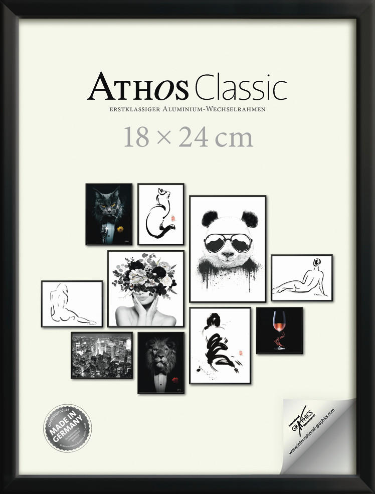 BILDERRAHMEN - Schwarz, Basics, Papier/Holzwerkstoff (21/30/1,8cm)