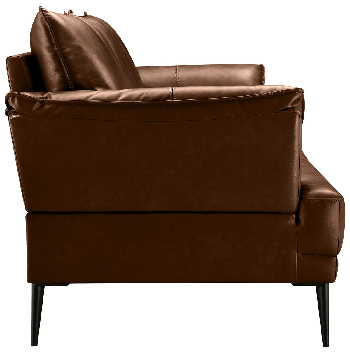 DVOSJED drvo, tekstil, koža  tamno smeđa    - tamno smeđa/crna, Design, koža/drvo (195/87/90cm) - MID.YOU