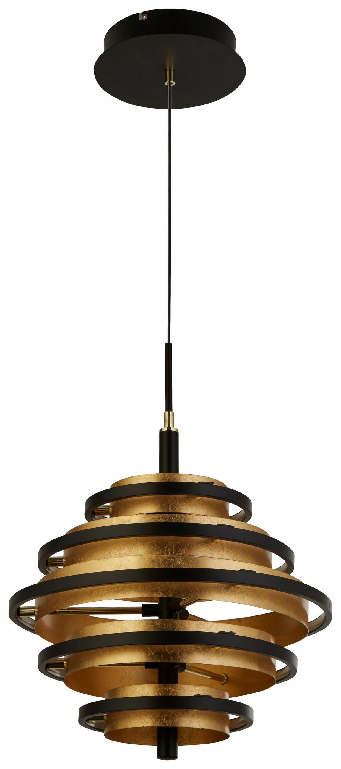LED-PENDELLEUCHTE Hive 40/140 cm   - Messingfarben/Goldfarben, MODERN, Metall (40/140cm) - Searchlight
