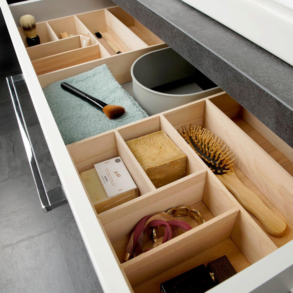 SCHUBLADENBOX     - Buchefarben, Basics, Holz (26/7/32cm) - MID.YOU