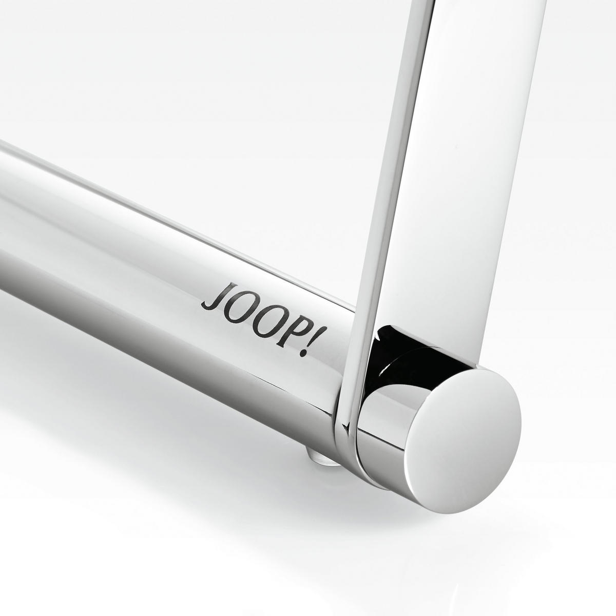 KLAPPHOCKER Lederlook Chromfarben, Beige  - Chromfarben/Beige, Design, Textil/Metall (34,5/45/45cm) - Joop!