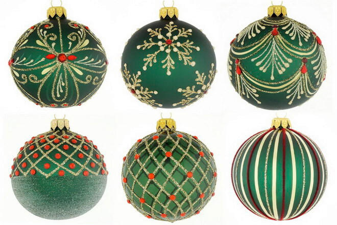 CHRISTBAUMKUGEL 8 cm Holy Christmas  - Dunkelgrün, LIFESTYLE, Glas/Metall (8cm) - X-Mas