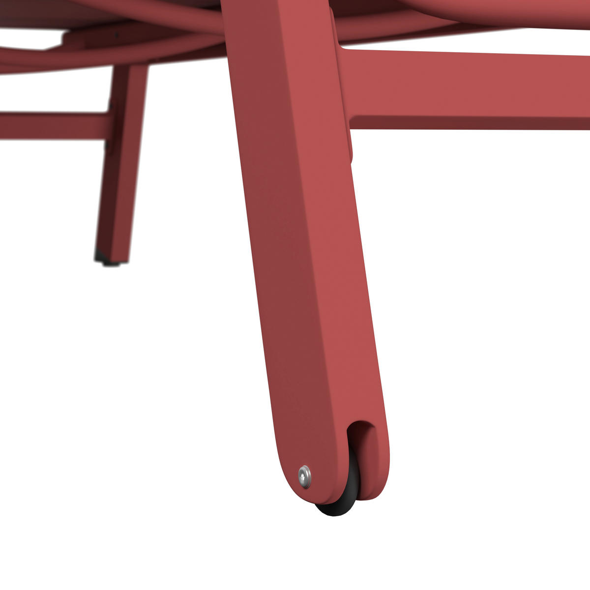 SONNENLIEGE 55/92/164 cm  - Rot, Design, Textil/Metall (55/92/164cm) - Ambia Garden